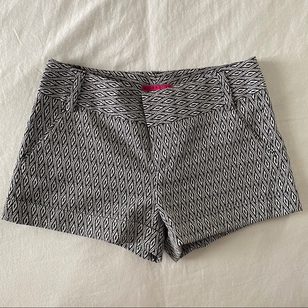 Black and White Alice + Olivia shorts